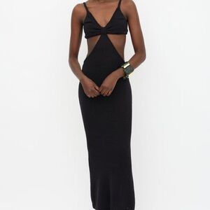 Cult Gaia Black Midi Dress